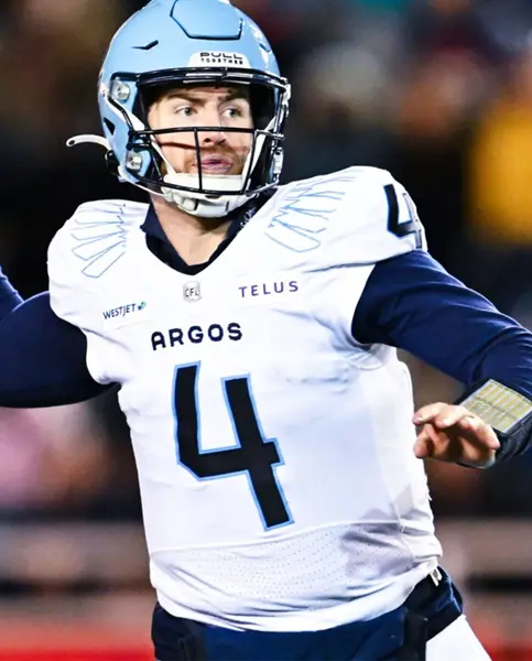 Toronto Argonauts #4 Nick Arbuckle White Away Jersey